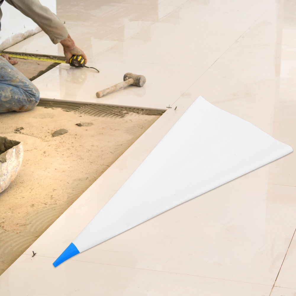 2Pcs Reusable Brick Mortar Grout Bags PVC Material White Tile Grout Filling Set