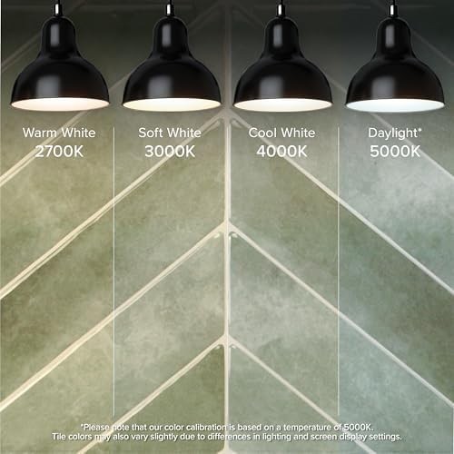 SMART TILES Peel and Stick Backsplash – 5 Sheets of 11.43″ x 9″ – 3D Adhesive…