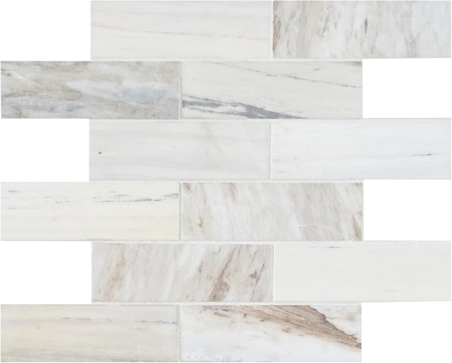 Elegant Polished Angora Marble Mosaic Tile for Kitchen & Bathroom Backsplash