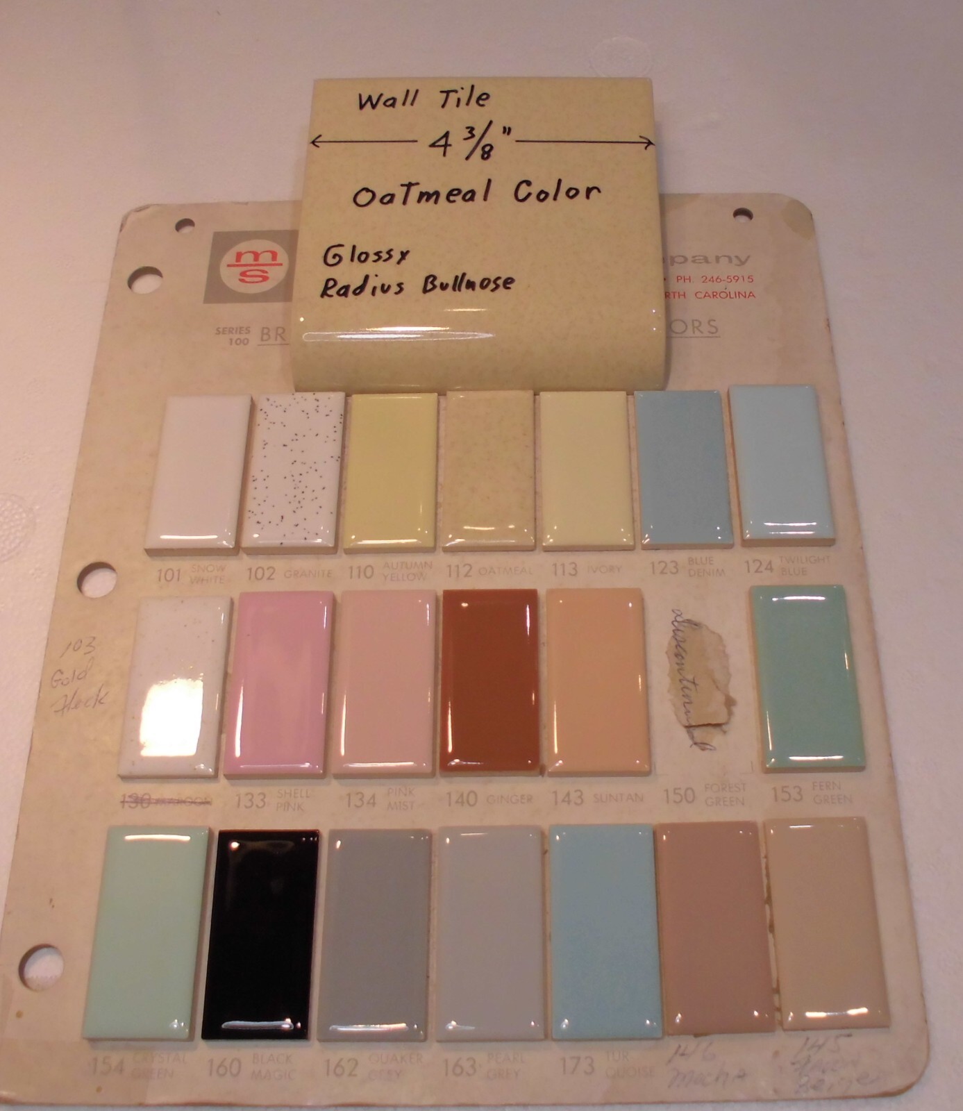 Oatmeal Color: Radius Bullnose Ceramic Tile 4-3/8″ Mid-State: Glossy, Mud Cap