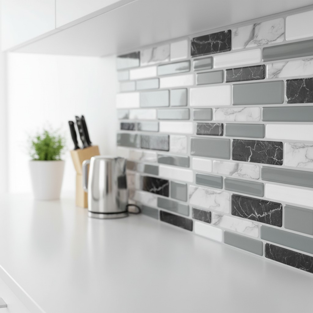 Easy-DIY 20-Piece Waterproof Wall Tiles – Stylish and Stain-Resistant Design