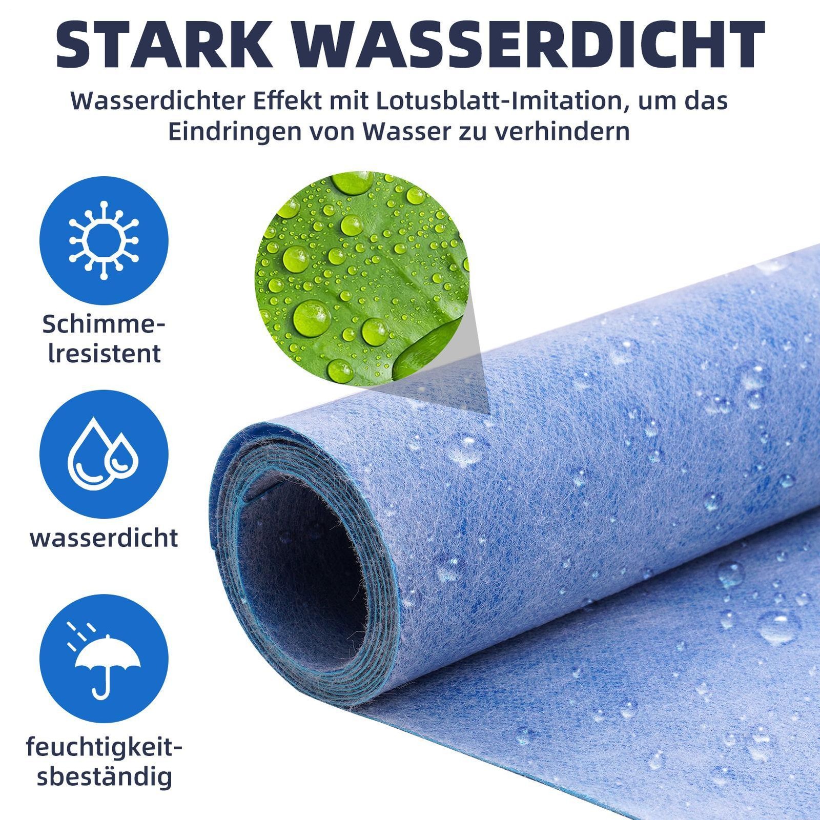Waterproofing Membrane Tile Underlayment for Bathroom Shower Flooring Wall 20mil
