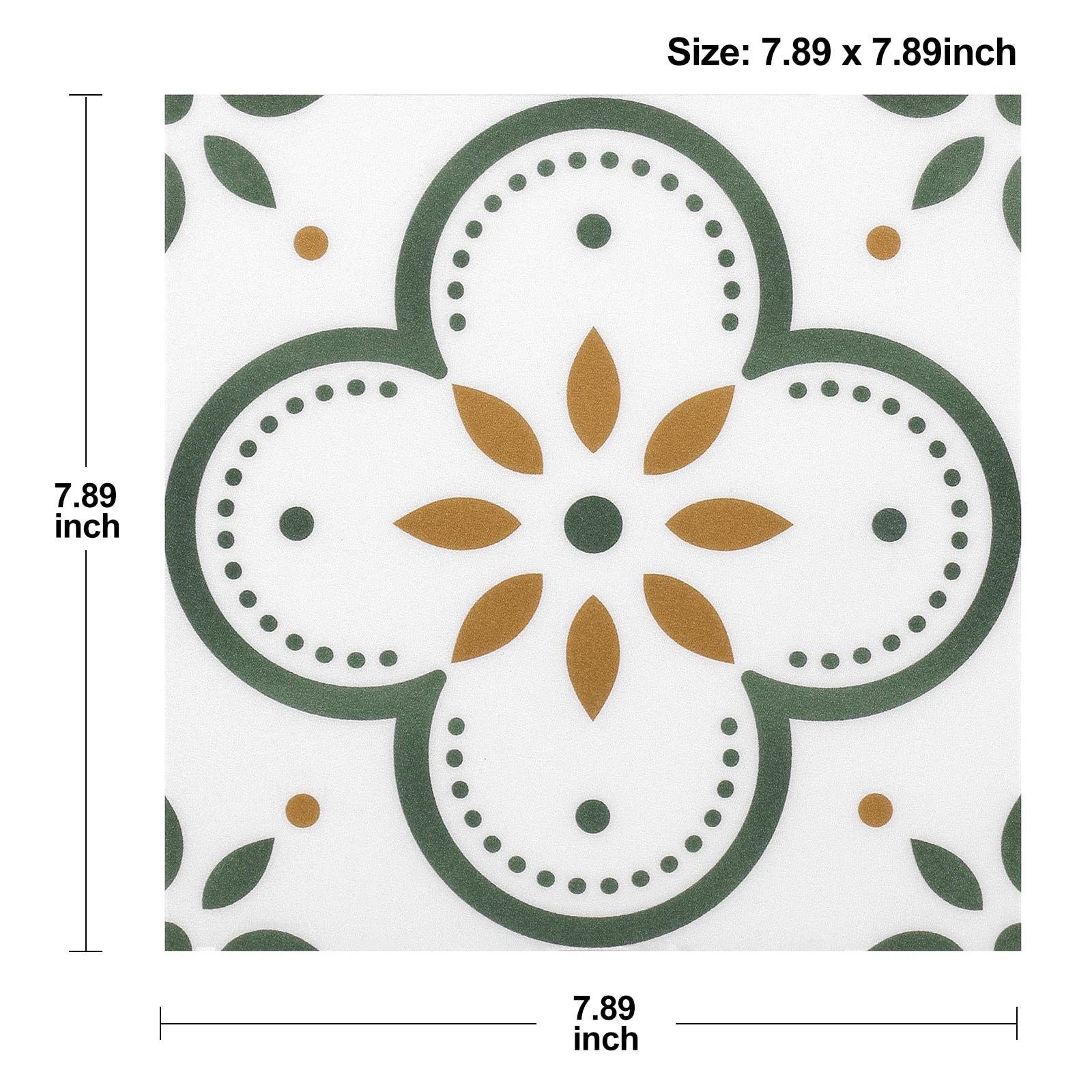 Peel & Stick Floor Tiles Self Adhesive Vinyl Flooring for Kitchen Bathroom La…