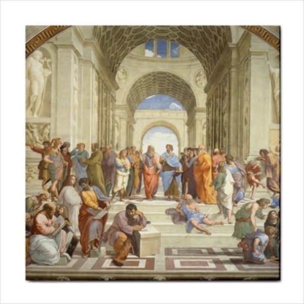 Famous Art Ceramic Tile Set Of 16 Backsplash 4.25″ Tiles Home Decor
