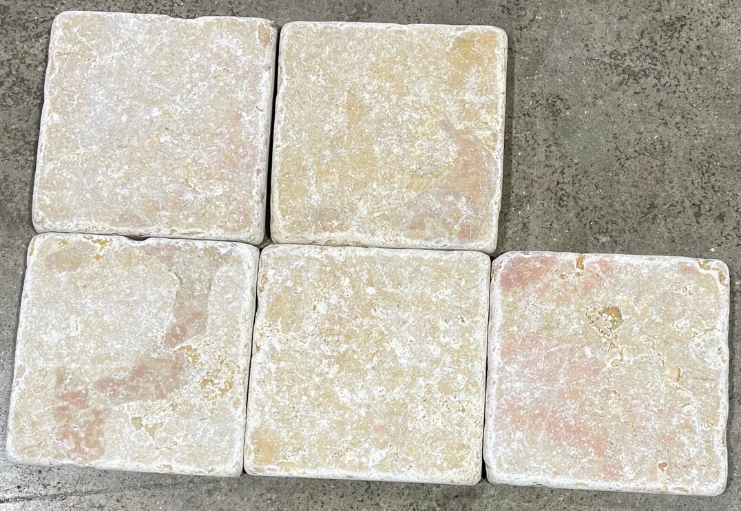 Tile Giallo Reale Natural Stone About 4×4 SAMPLE PIECE TS-92