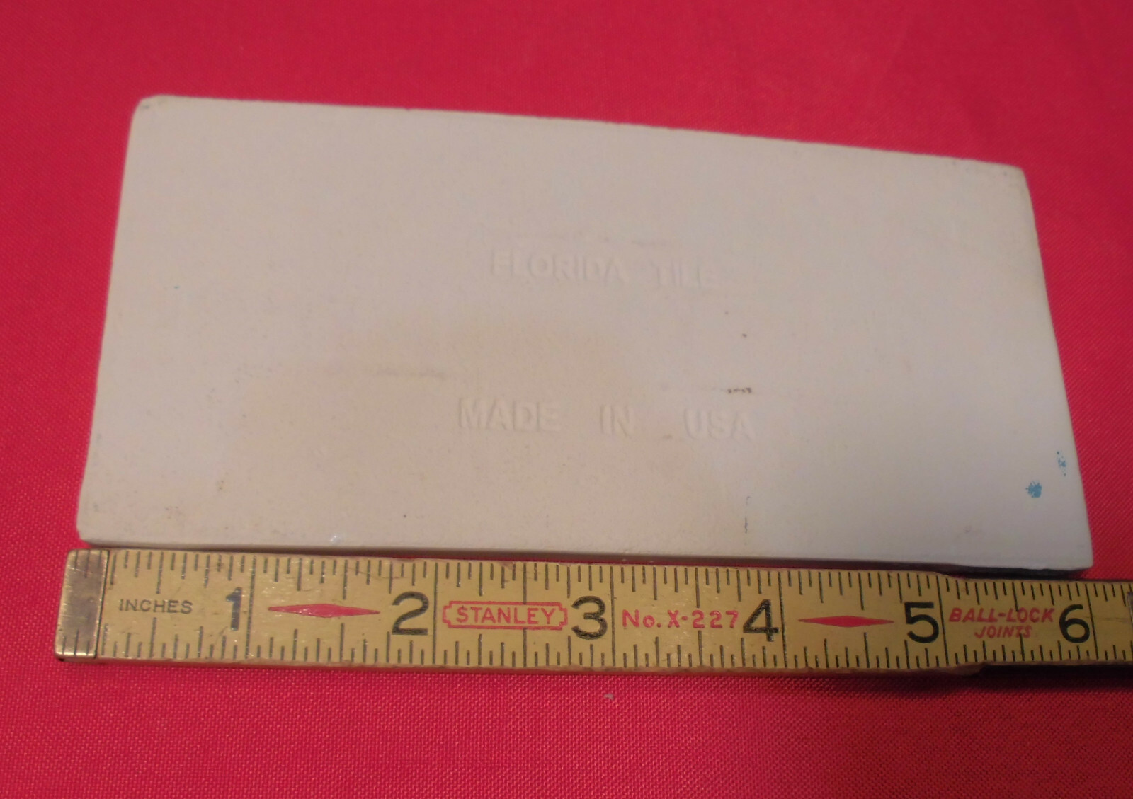 1 pc. *Irregular White* Subway Glossy Ceramic Tile 3″ X 6-1/16″ Florida Co. New