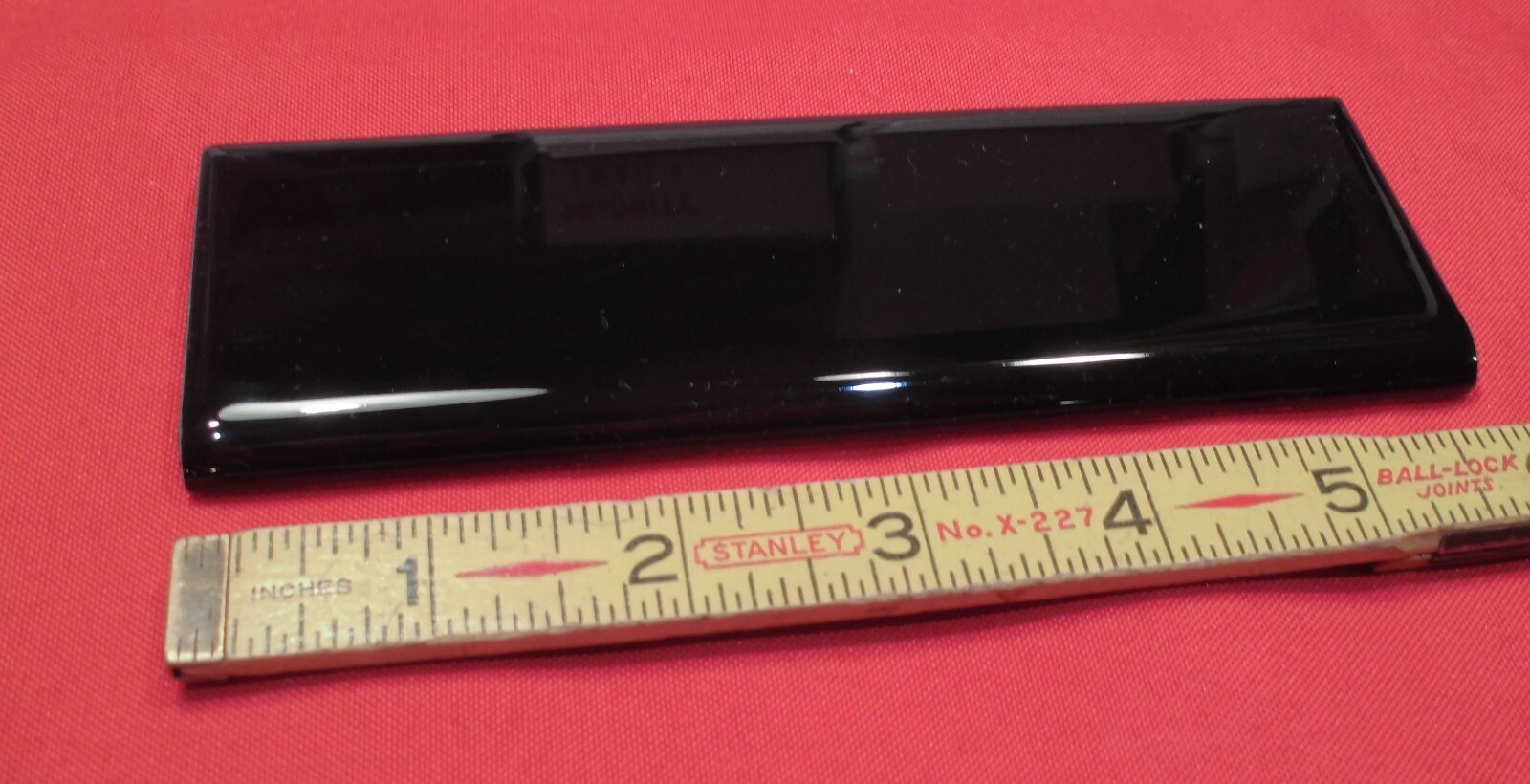 Black 2 x 6 in Ceramic Tile Bullnose Trim Edge 2×6 inch Subway by American Olean