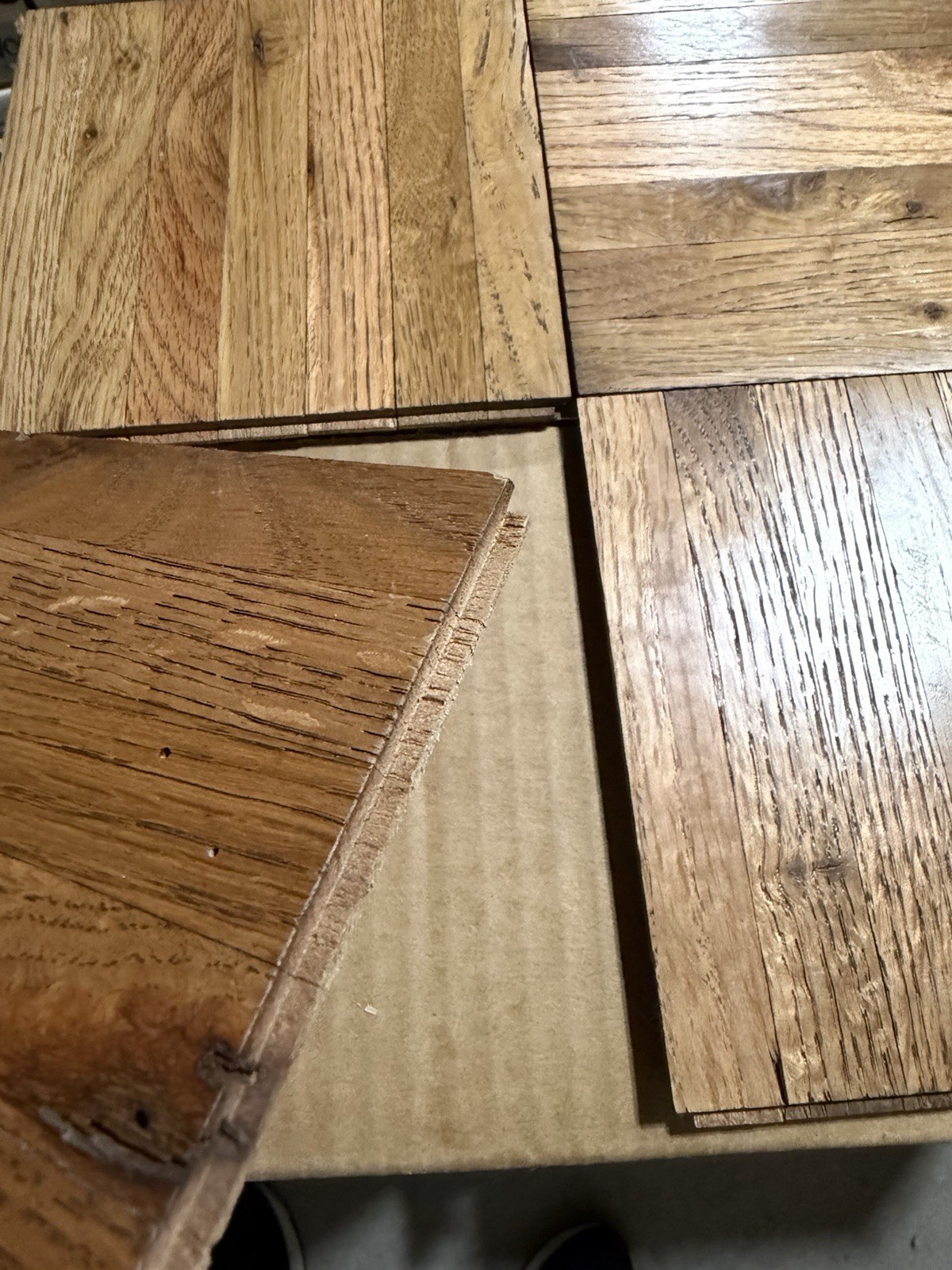 Oak Parquet Flooring COLOR TILE HONEY 6x6x5/16: 20 Tiles (5 Sq Ft)