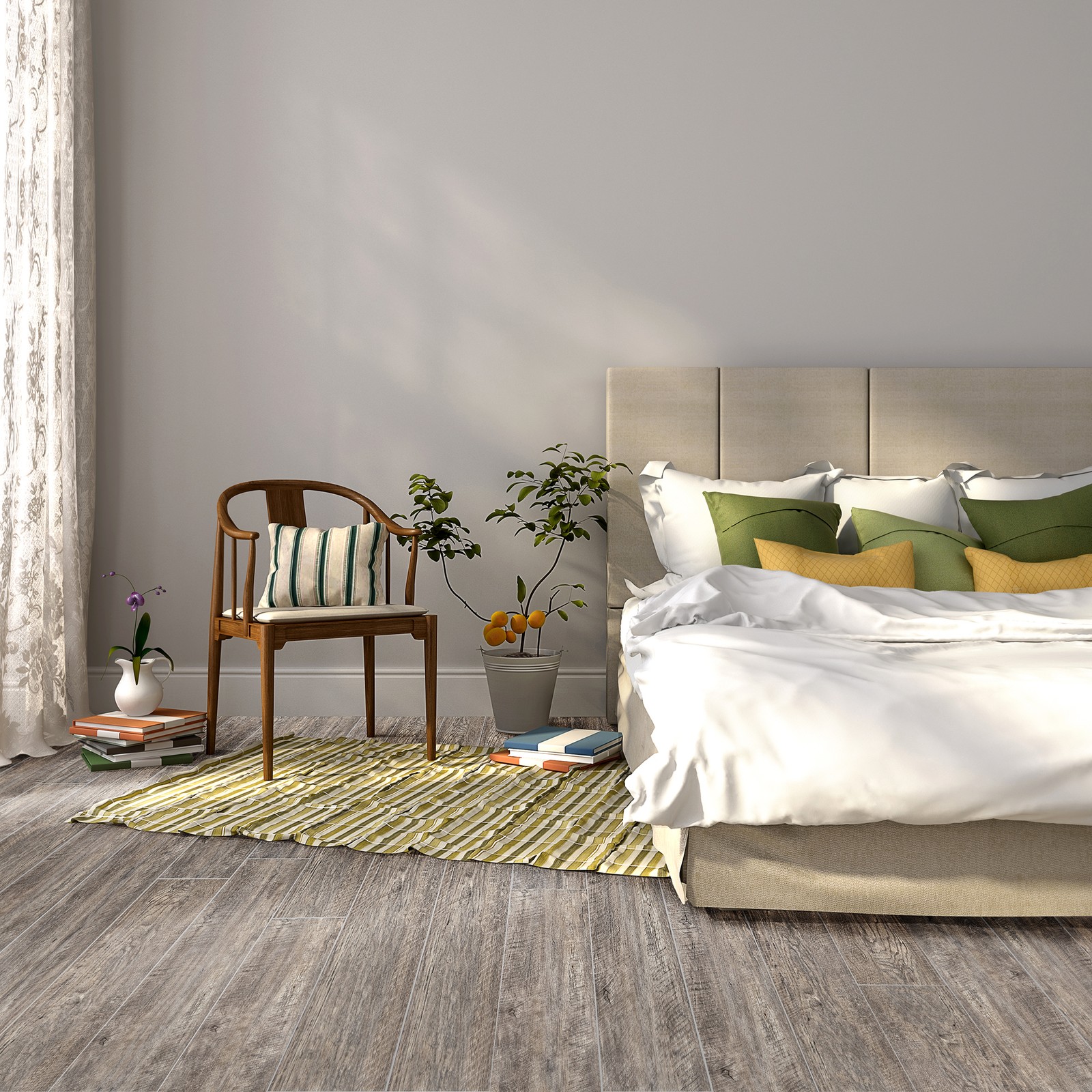 Flex Flor™ Looselay Vinyl Plank 9inx48in Gray – 8 Planks/24 sq. ft.
