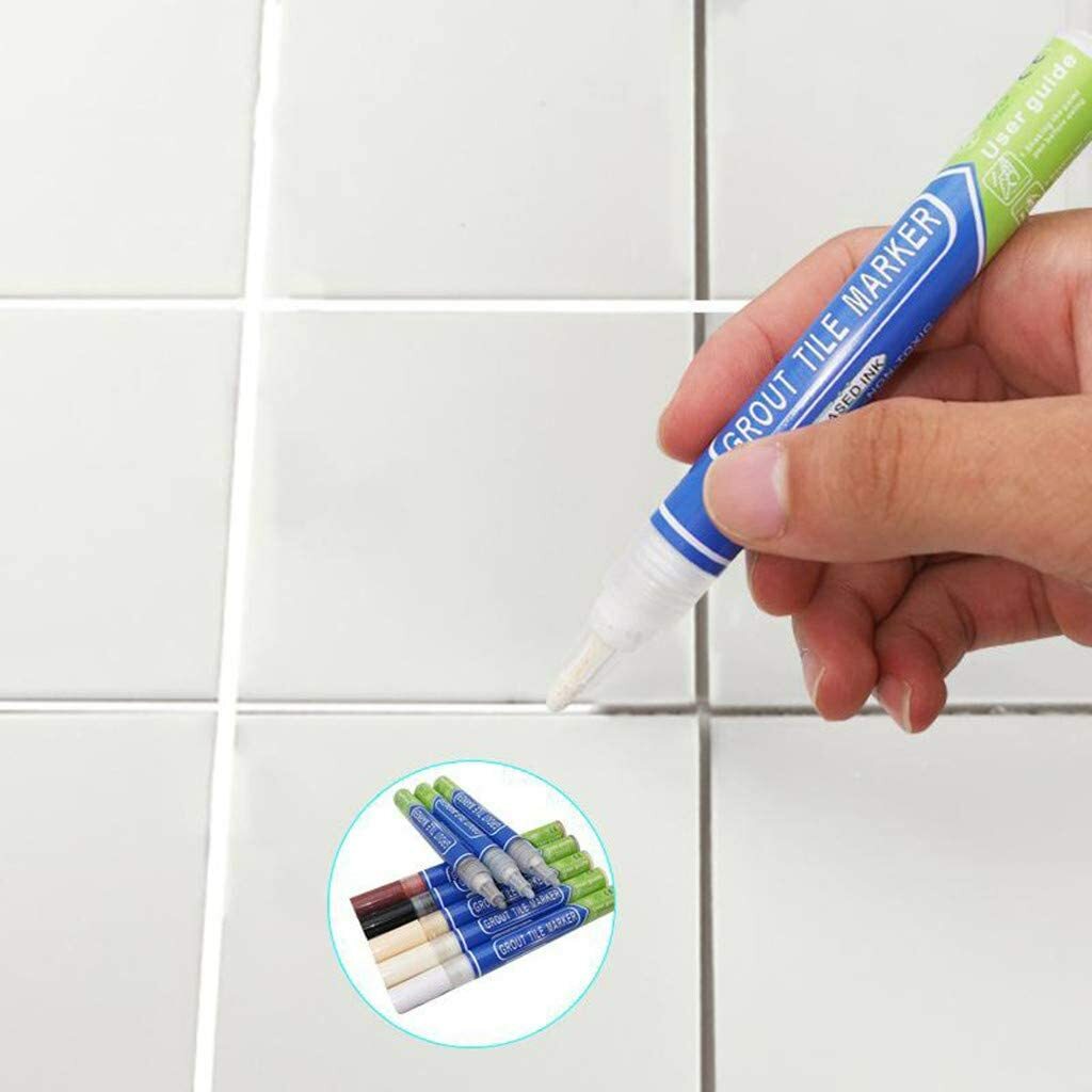 8 colours Waterproof Grout Pen Ideal to Restore the Look of Tile Grout Lines