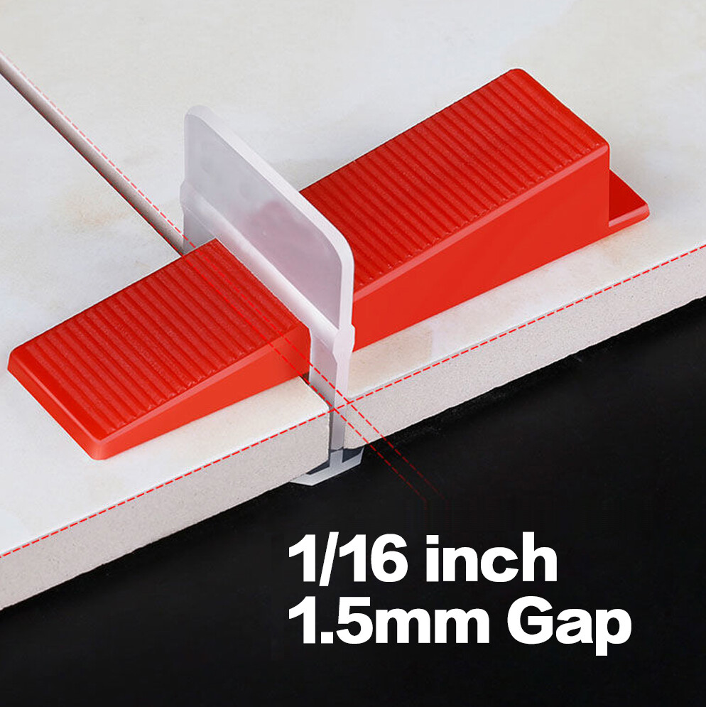 500pcs Tile Leveling System Kit 1/8″ Reusable Floor Wall Tiles Leveler Spacers