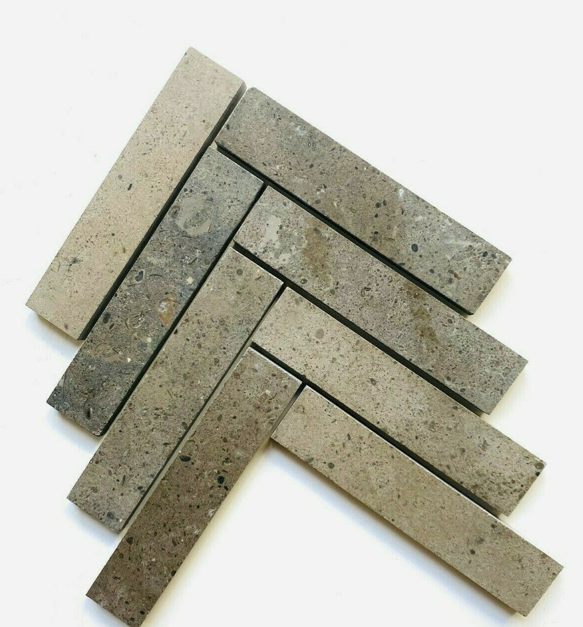 1 1/4 x 5 4/5 Honed Azul Limestone Wall Tile Arts and Crafts (Pack of 10 Pieces)