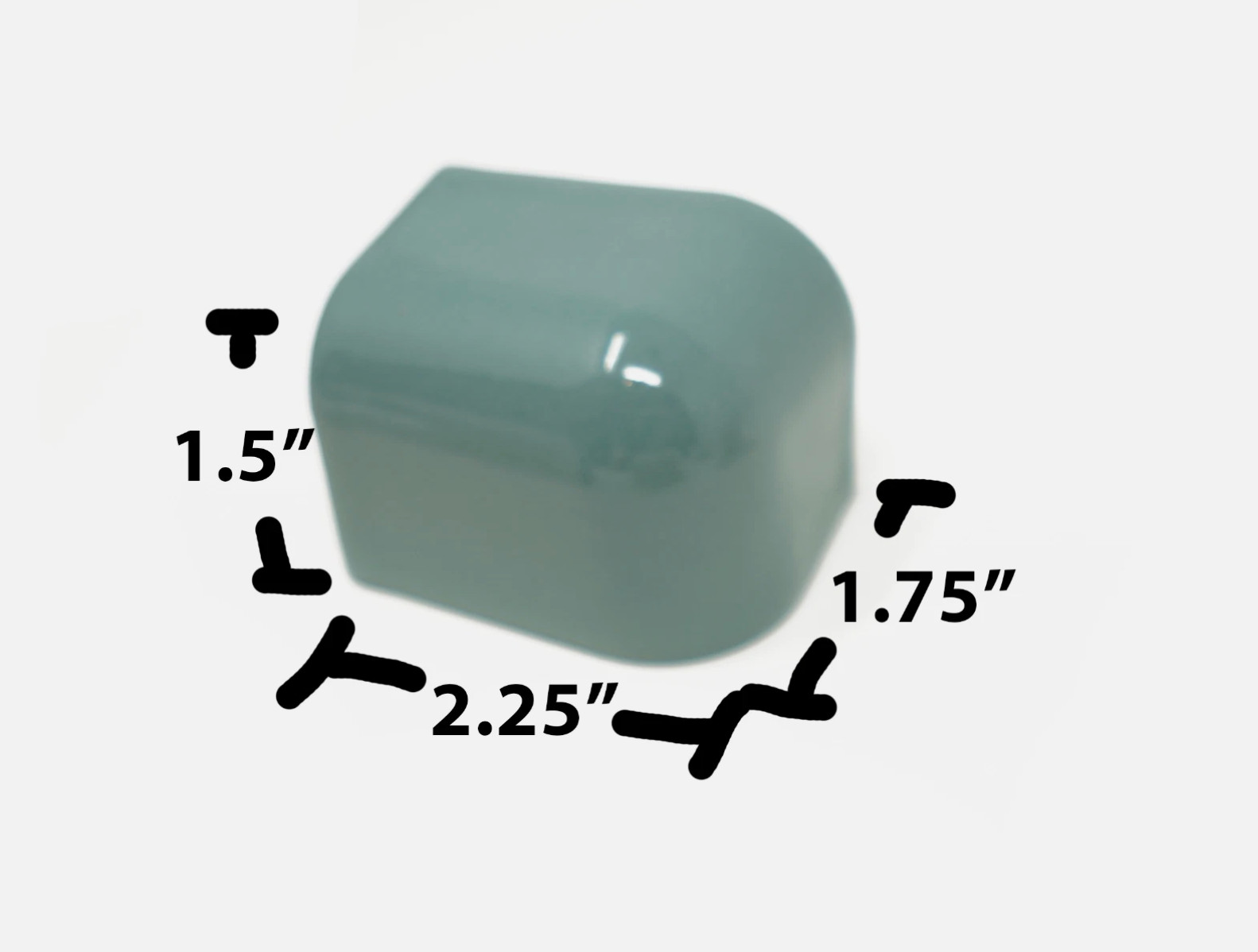 9 Teal Ceramic Radius Bullnose Right Angle Trim & 5 Corner V-CAP Bullnose
