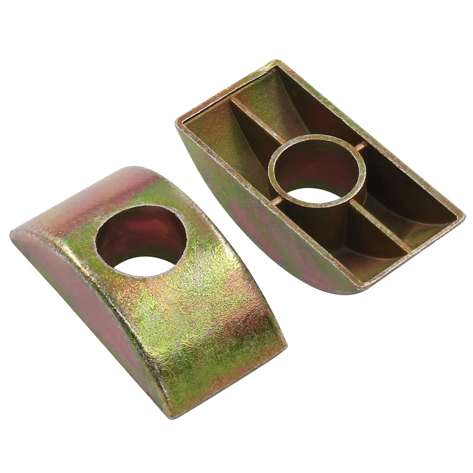 Verkelly 12 Pcs Thickened 1.18″*0.56″*0.31″ (L*W*H), 8mm Hole Dia, Bronze