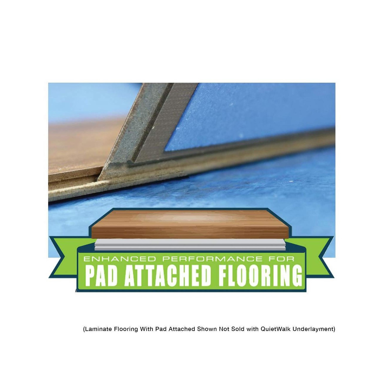 QuietWalk Underlayment 360 sq ft – 3 mm Thick – for Laminate & Hardw
