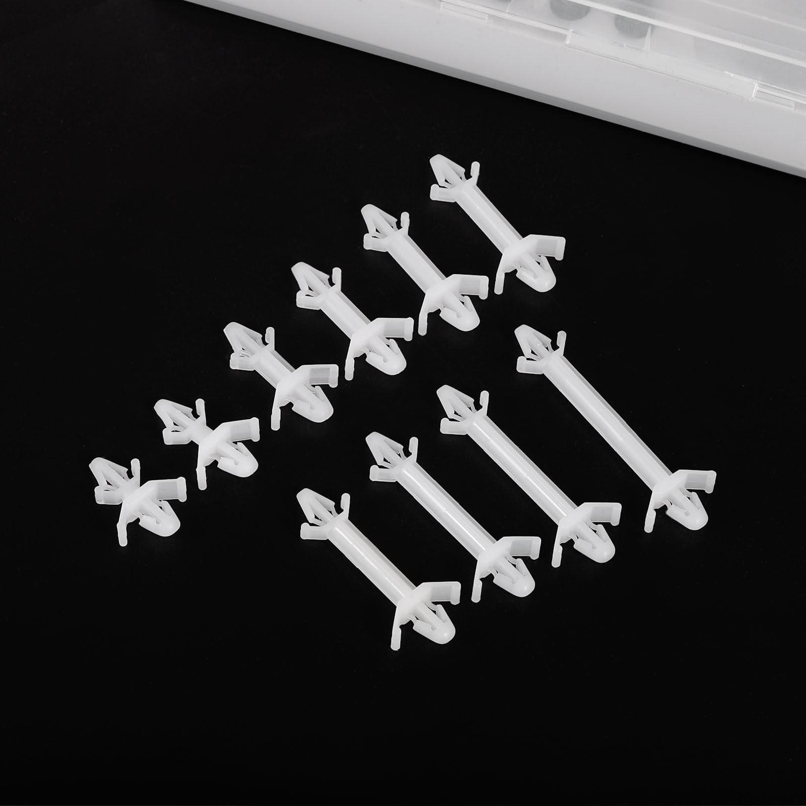PATIKIL 120PCS PCB Board Isolation Column, Nylon Reverse Locking 9.9mm /0.39″