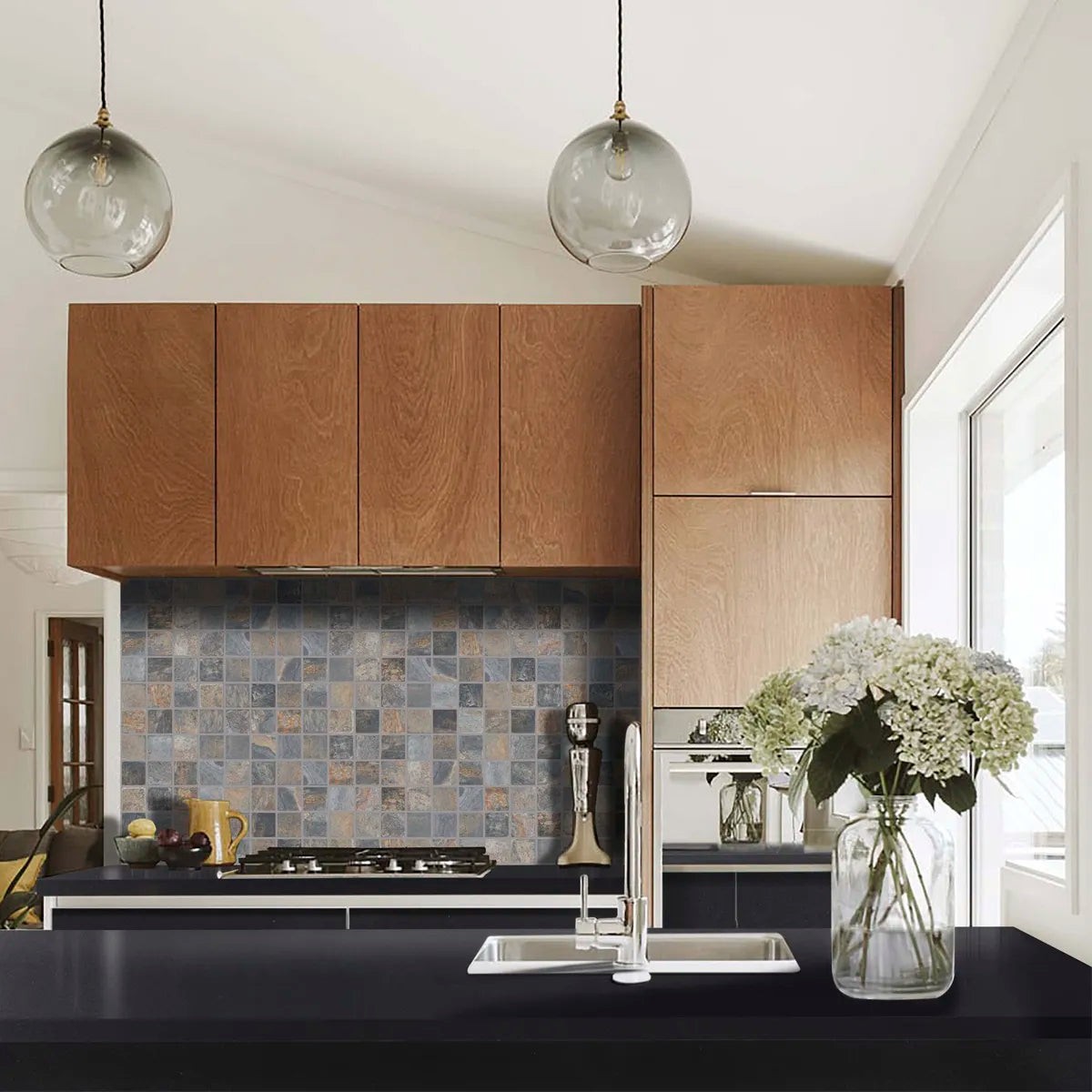 Golden Coast Slate Mosaic Wall and Floor Tile