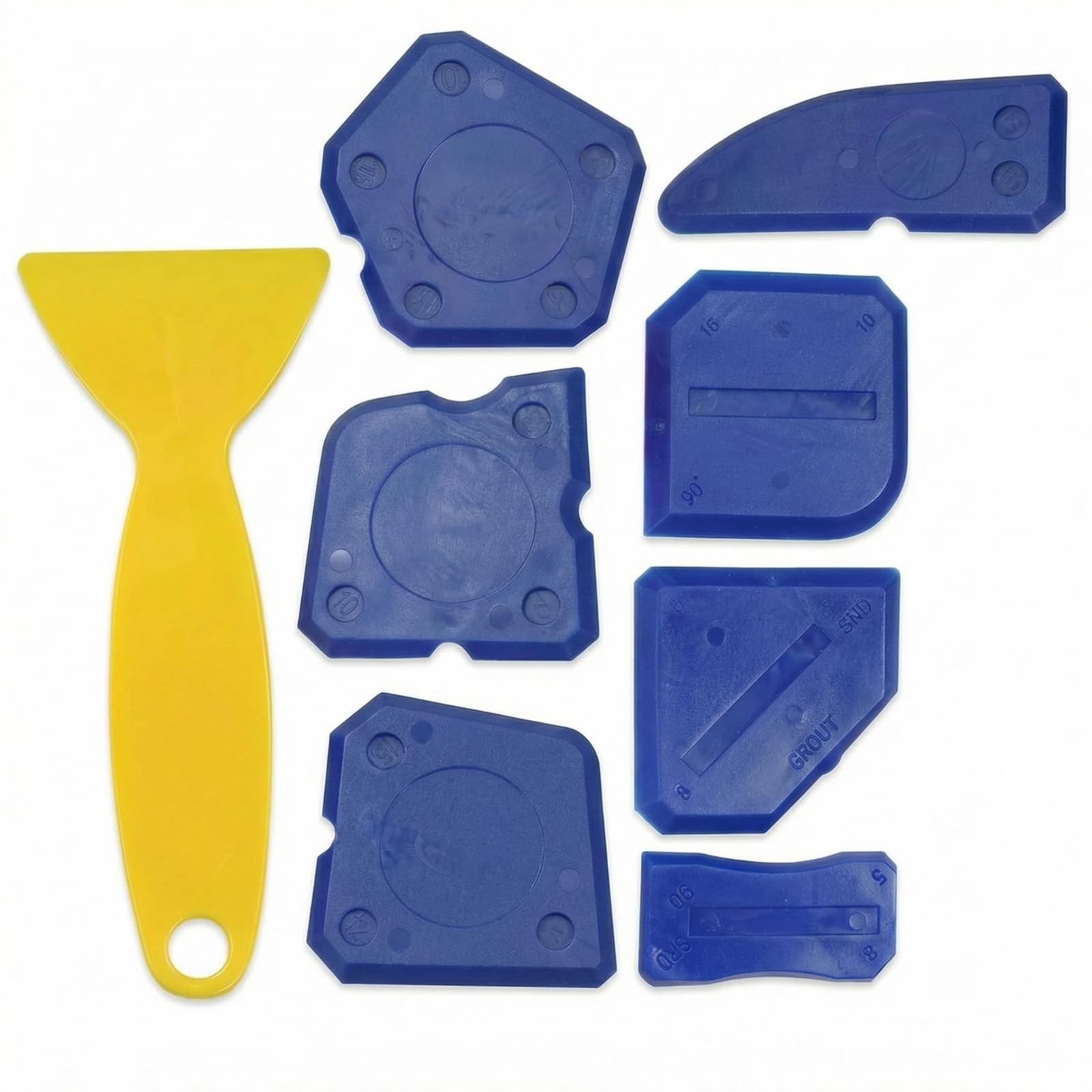 8 PCS Silicone Caulking Tools, Sealant Grout Finishing Kit for Bathroom Kitch…