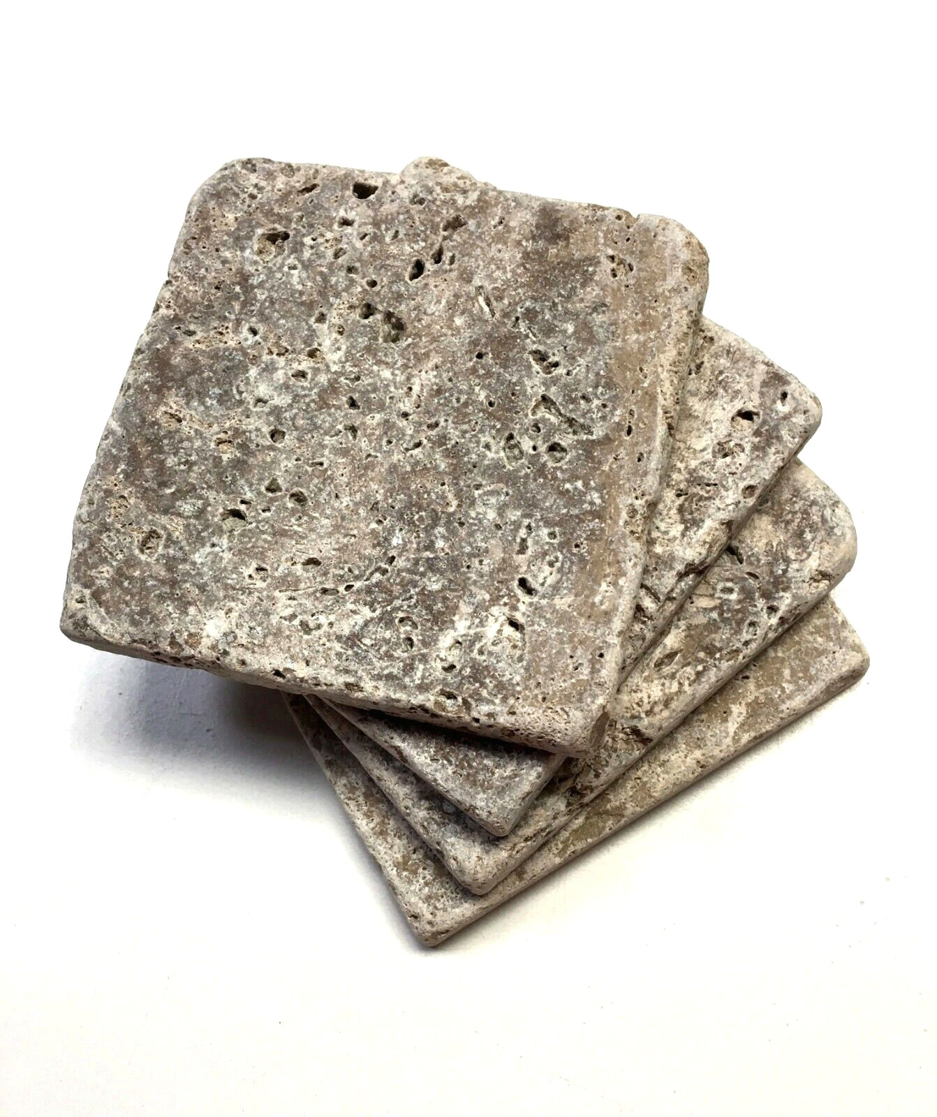 Noce 4×4 Tumbled Travertine Tile Backsplash Floor Wall (Sold per Piece) Bath