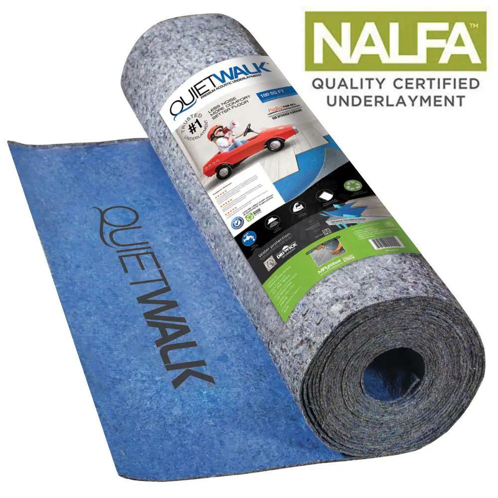 QuietWalk Floor Underlayment Antimicrobial Sound/Moisture Barrier 360 sq. ft.