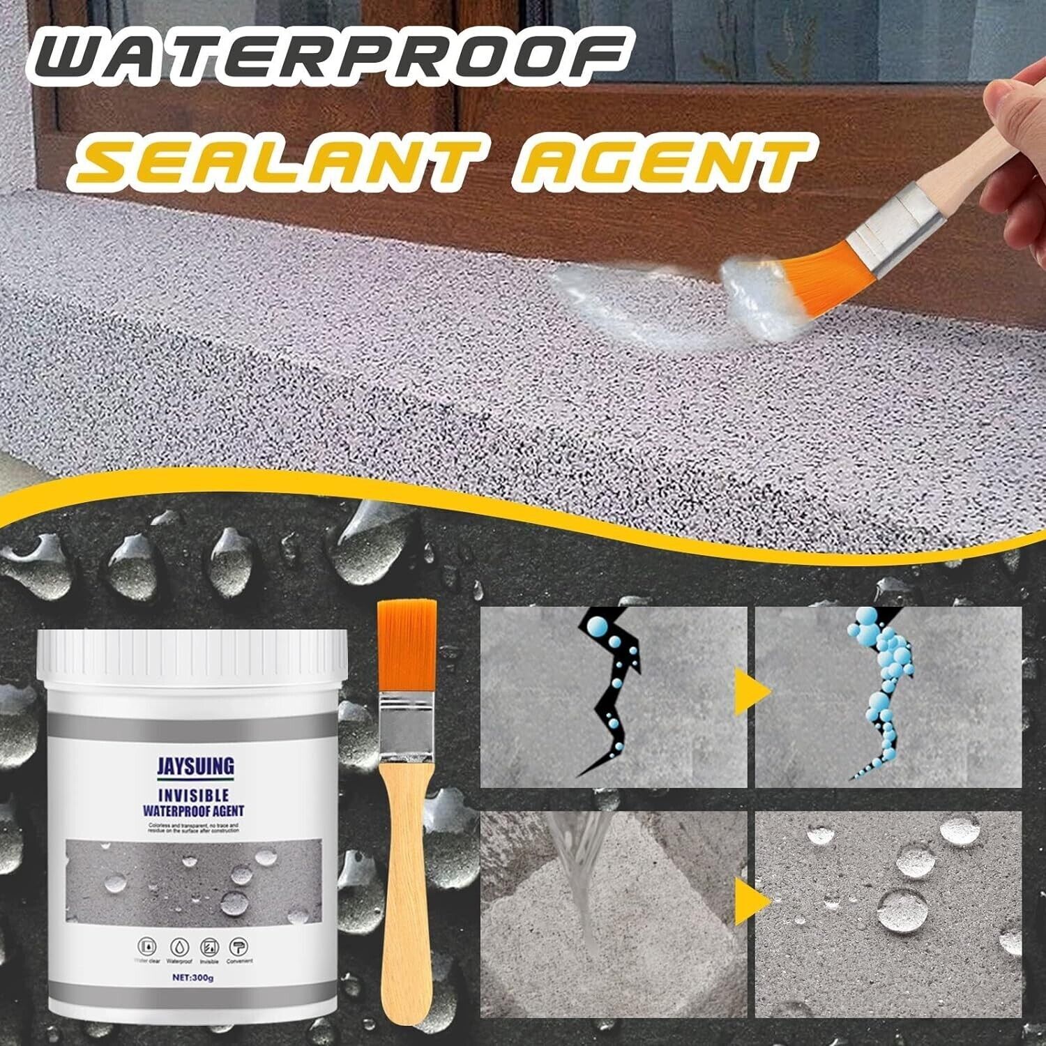 Jaysuing Waterproof Agent: Clear Insulating Sealant for Invisible Waterproofing