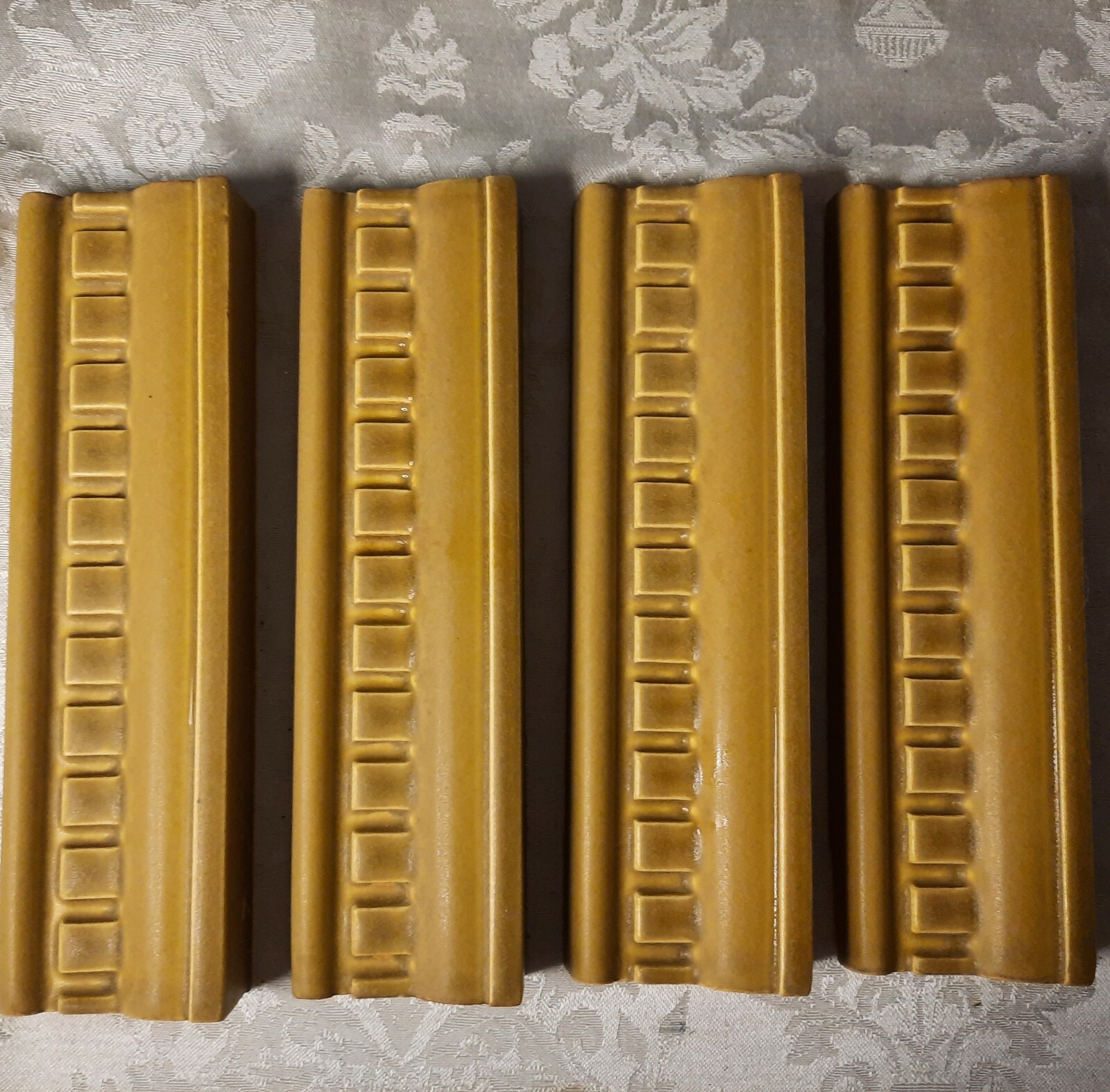 Pratt & Larson Tiles 4 Tiles Arts Crafts Light Brown Geometric NOS
