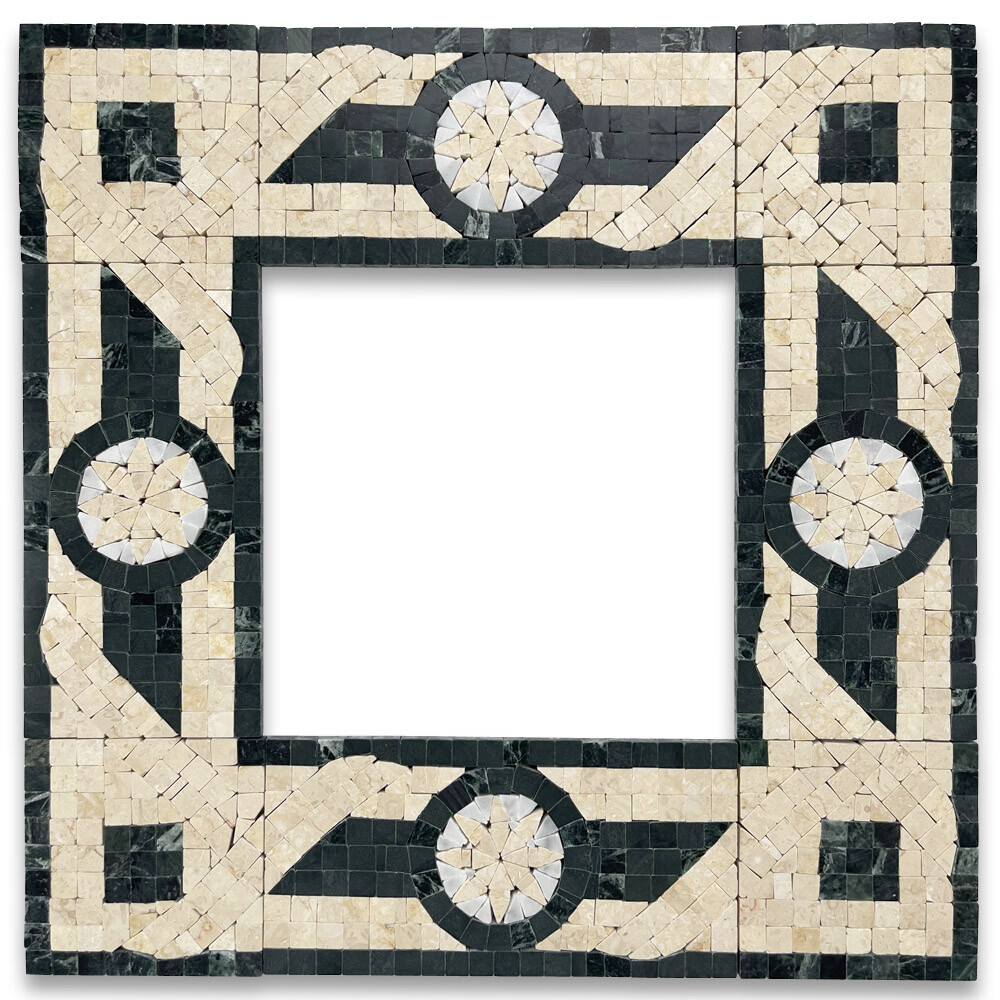 B0071P Marble Mosaic Border Accent Listello Tile Legend Jade 3.5×7.1 Polished