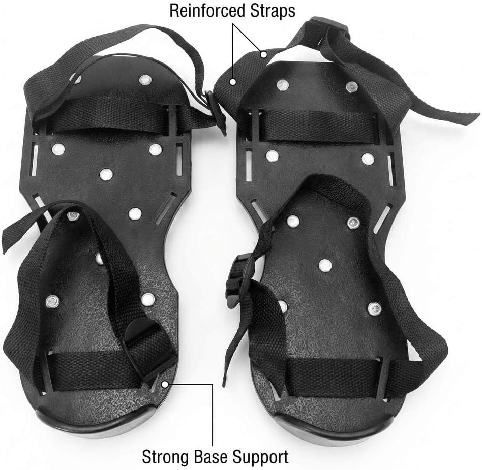 4 Pair Gunite Spiked Shoes 3/4in Short Spikes for Epoxy Concrete Floor