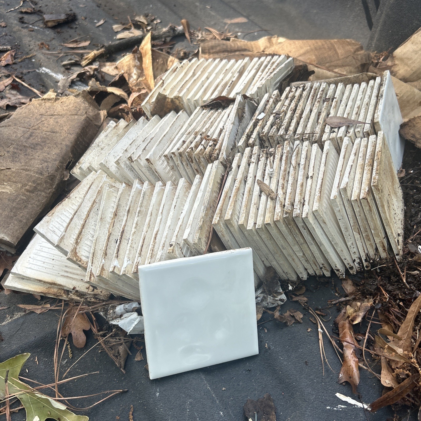 75 Bright White 4-1/4″ Glossy Ceramic Tile Monarch Tile Co. USA Vintage 80s 90s