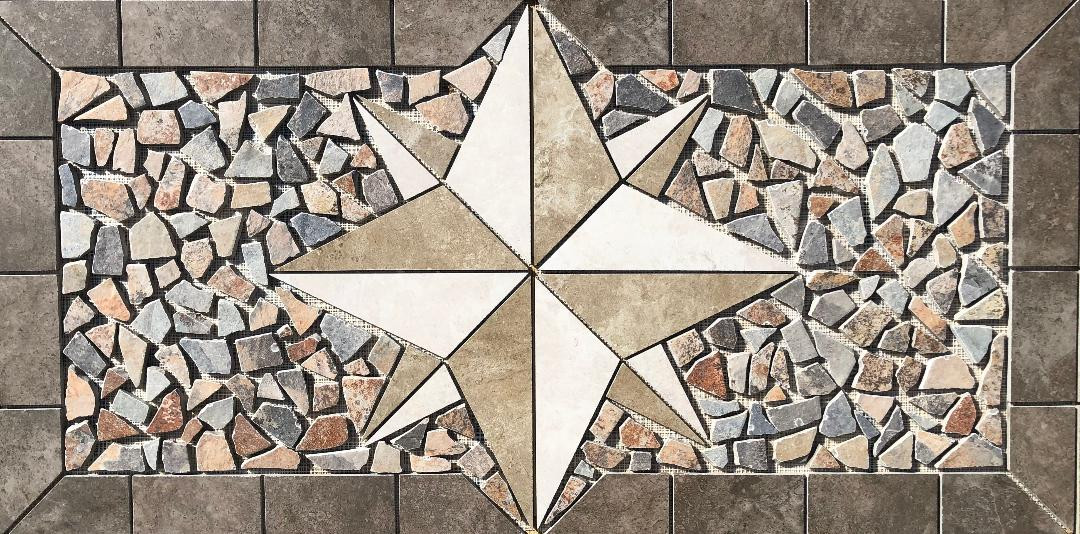 58 1/4″ x 36″ Tile Medallion Deco – Daltile Affinity tile series