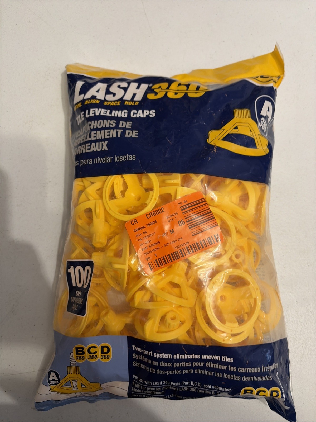 QEP LASH360 Tile Leveling Round Caps (100-Pack)