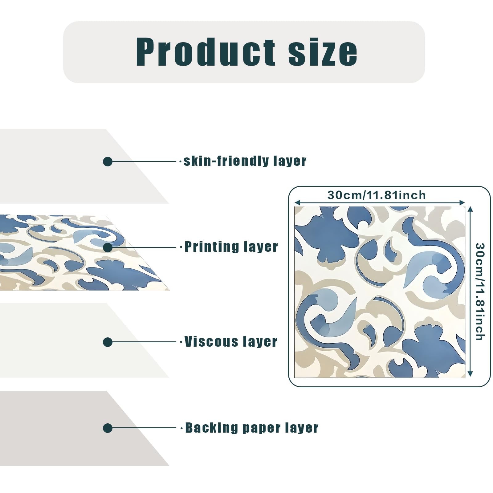 Floral Pattern Vinyl Floor Coverings 10 Pcs 12×12 Inches – Peel and Stick Bac…