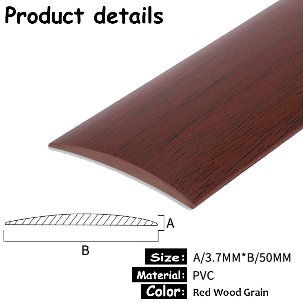 Floor Transition Strip 2″ Wide Vinyl Floor Self Adhesive Flat Vinyl Flooring …