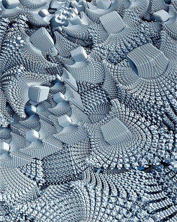 Dense Metal Blocks 3D Floor Mural Photo Flooring Wallpaper Home Print Decoration