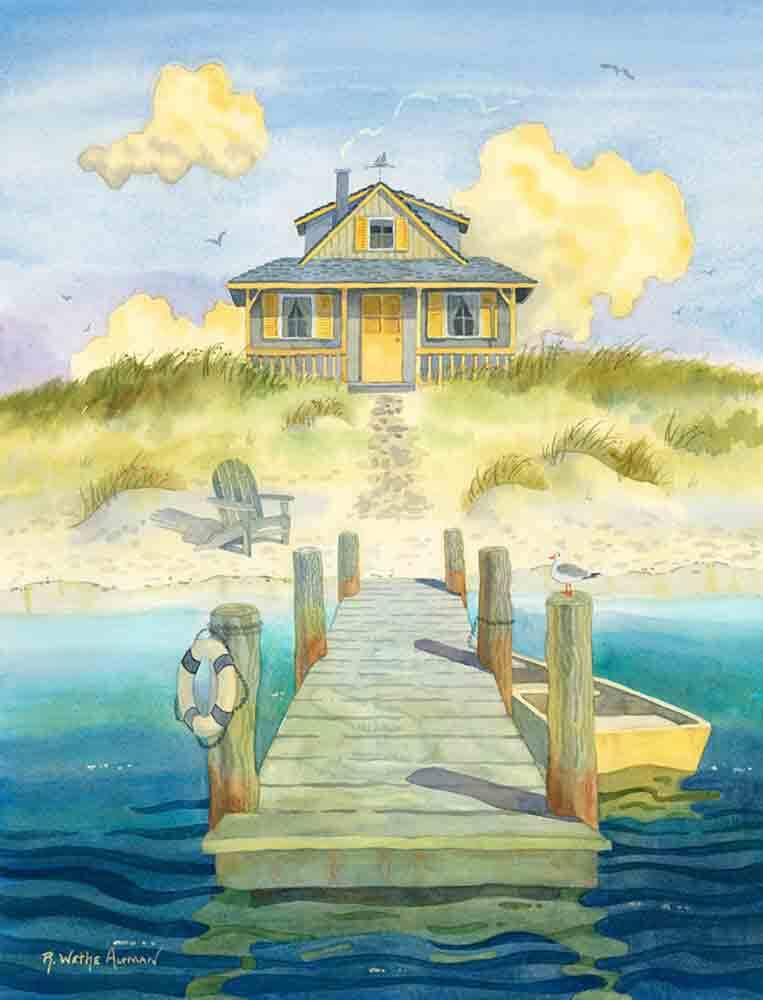 Coastal Accent & Decor Tile Robin Wethe Altman Landscape Art RWA013AT