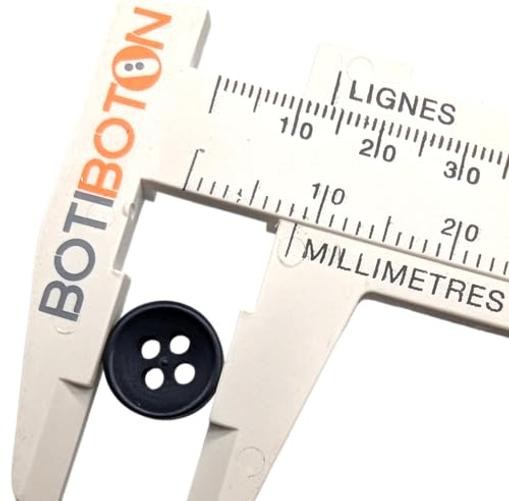 Botiboton – 50 Shirt Replacement Buttons – 10 mm (0.39″) 8 mm Navy Blue
