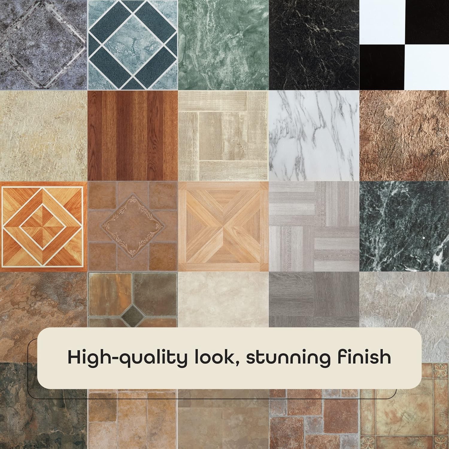 Majestic Self Adhesive 18-Inch Square Vinyl Floor 18″X18″ Rustic Copper Slate