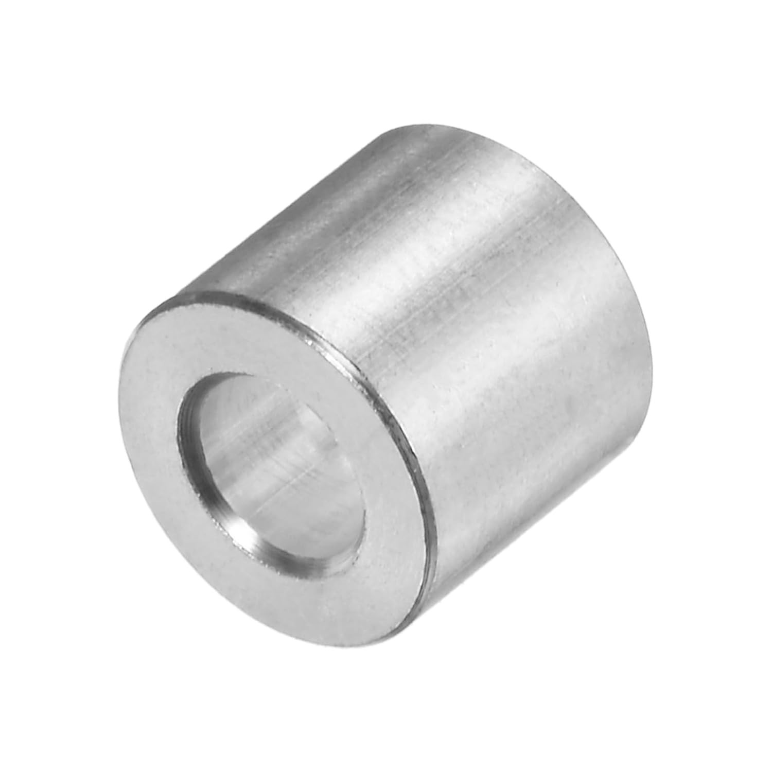 10Pcs Aluminum Spacer 5Mm Bore 10Mm OD, 10Mm Length Screw Standoff Bushing Plain