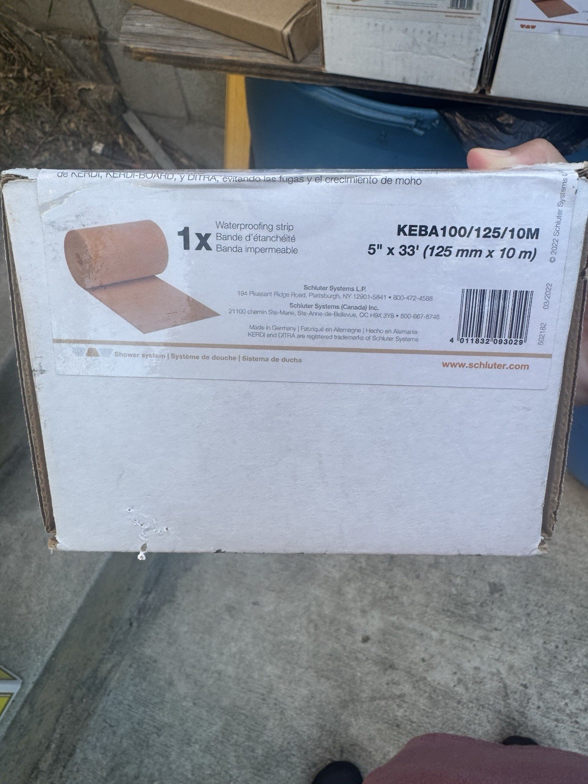 Schluter Kerdi Band 5″x33 ‘ Waterproofing Strip
