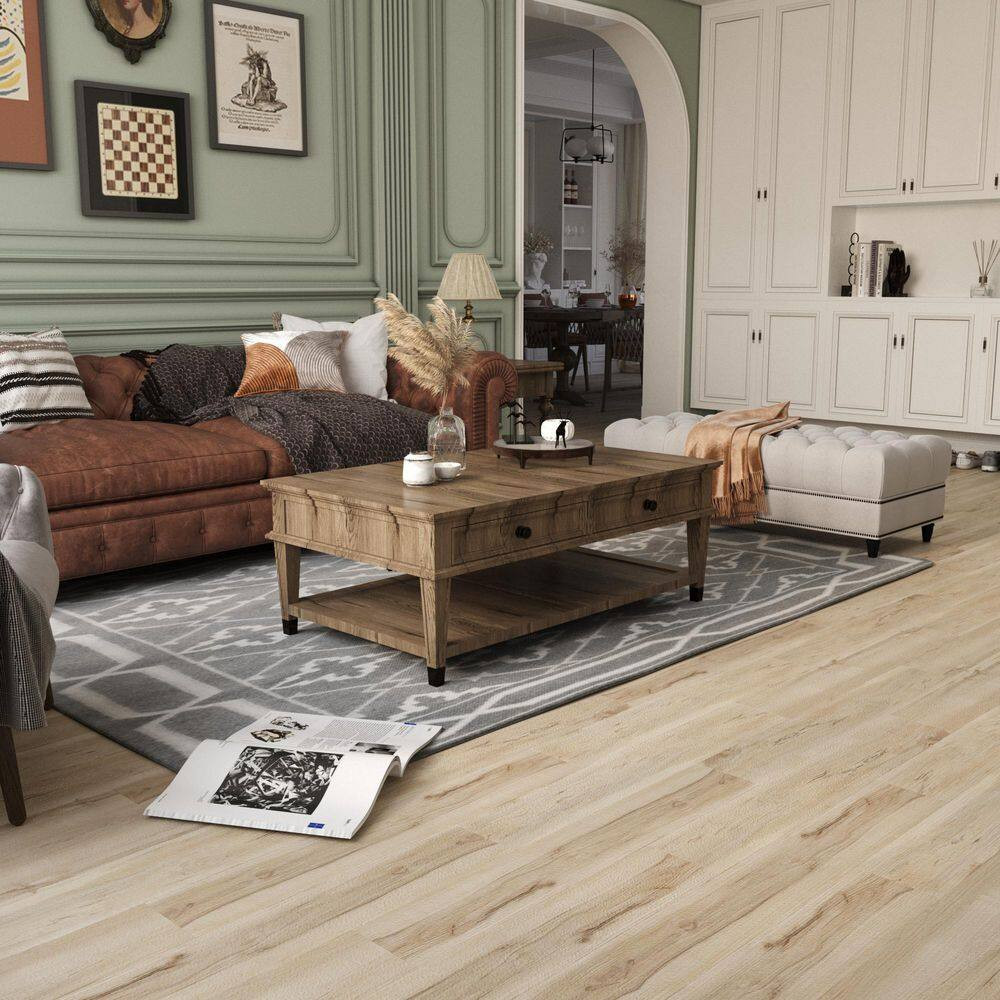 36 Pieces 12 MIL X 6″ X 36″ Water Resistant Peel and Stick Vinyl Tile Flooring f
