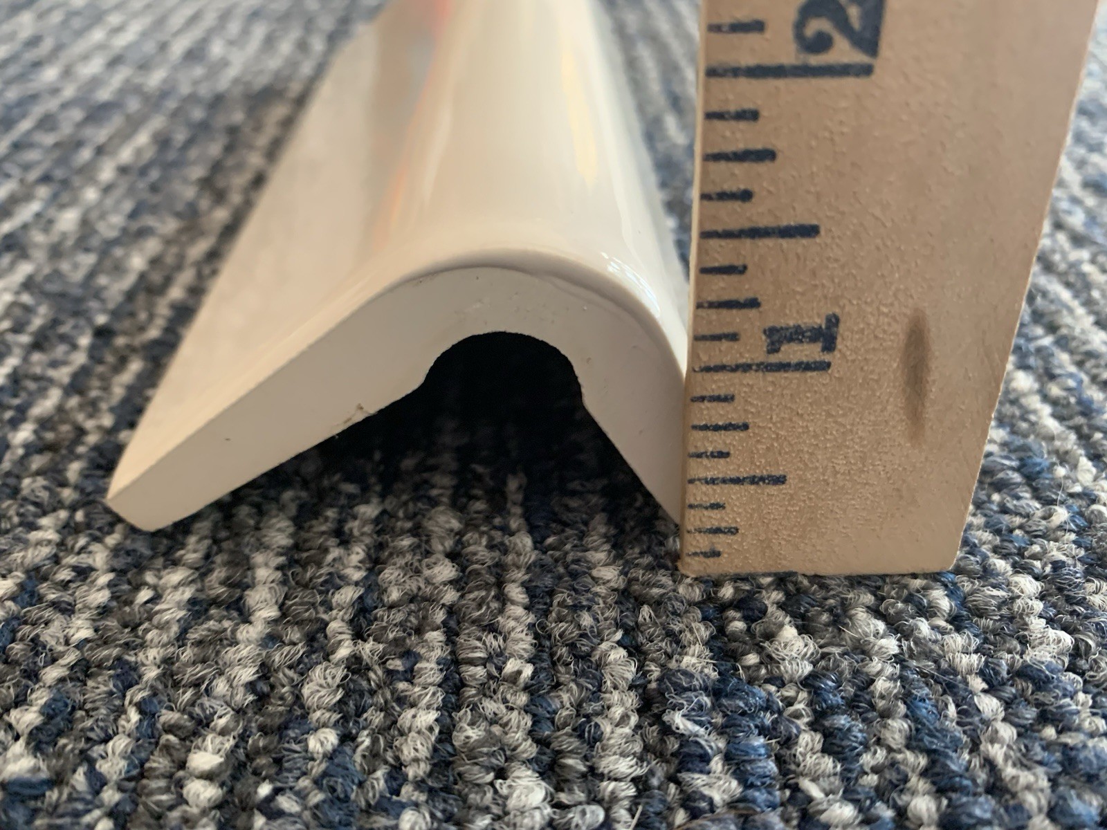 Tile V-Cap Countertop Off White Ceramic 6”x2” New