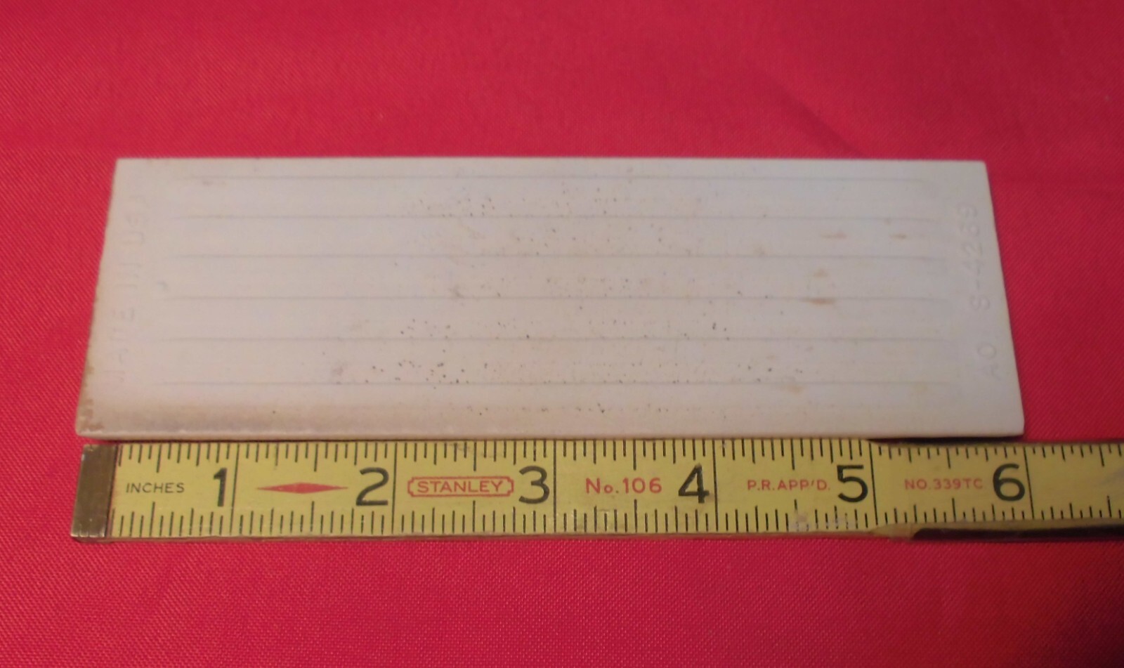 1 pc. Ceramic Bullnose Tile: 2” X 6″ Tuscany Peach #907 by American Olean: NEW