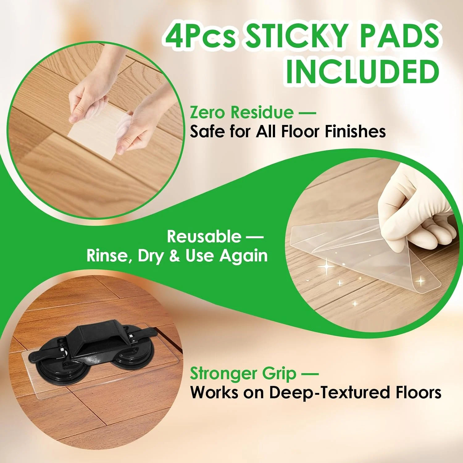 Floor Gap Fixer Tool to Fix a Floor, Vinyl Floor Repair Kit with Strong Suction