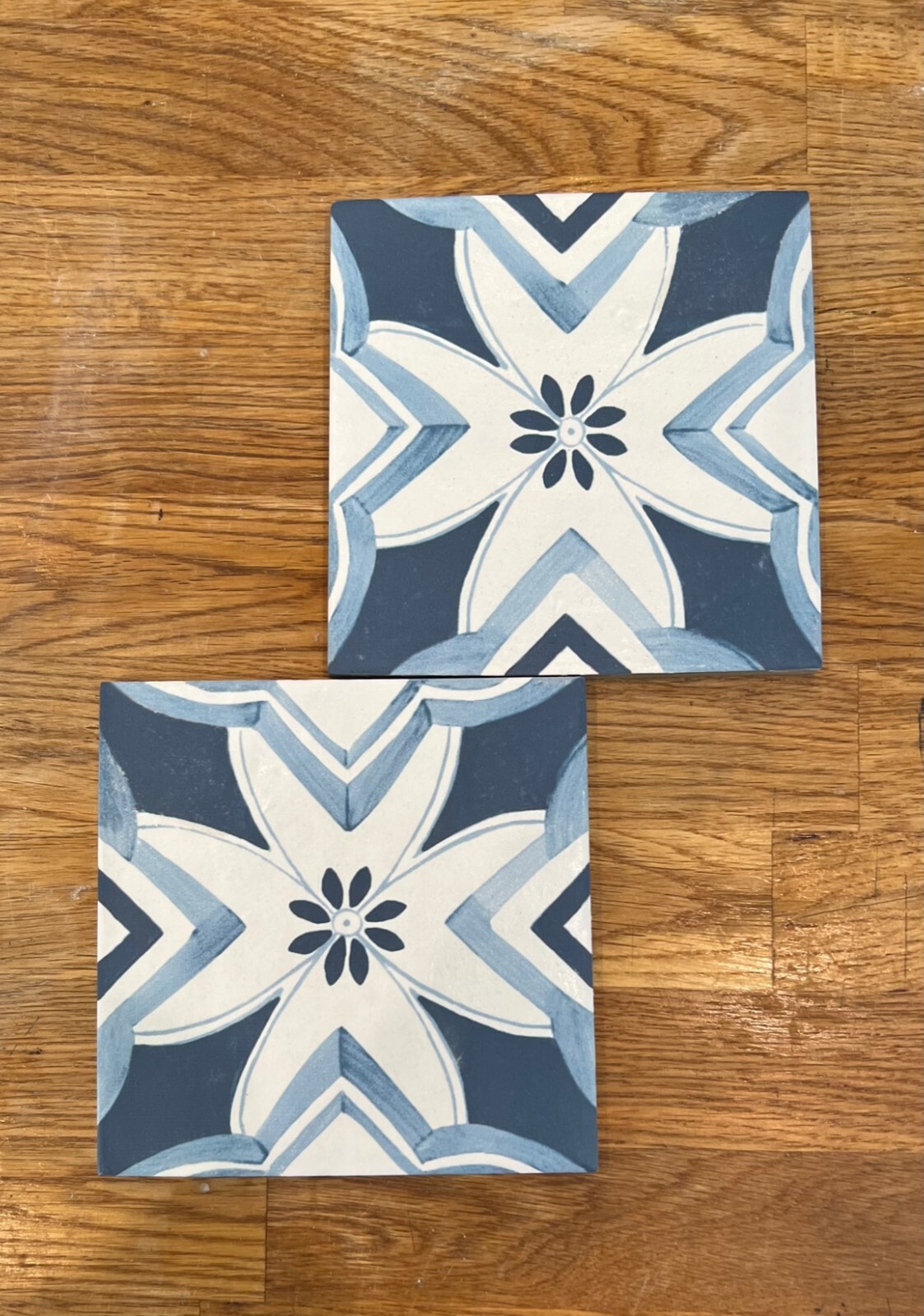 4.5×4.5 Mallorca Collection Blue Pattern 1 Porcelain Floor and Wall Tile Pool