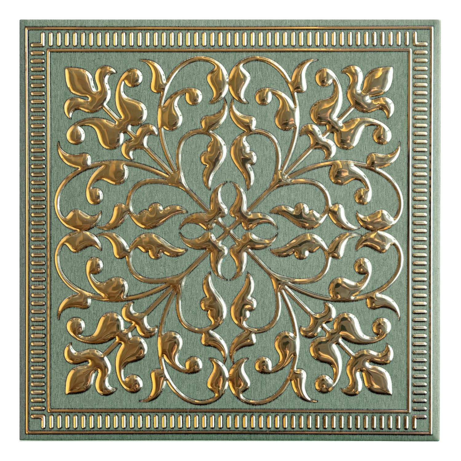 10-Pack Peel and Stick Backsplash Metal Tiles 8″ x 8″ Rustic Farmhouse Design…