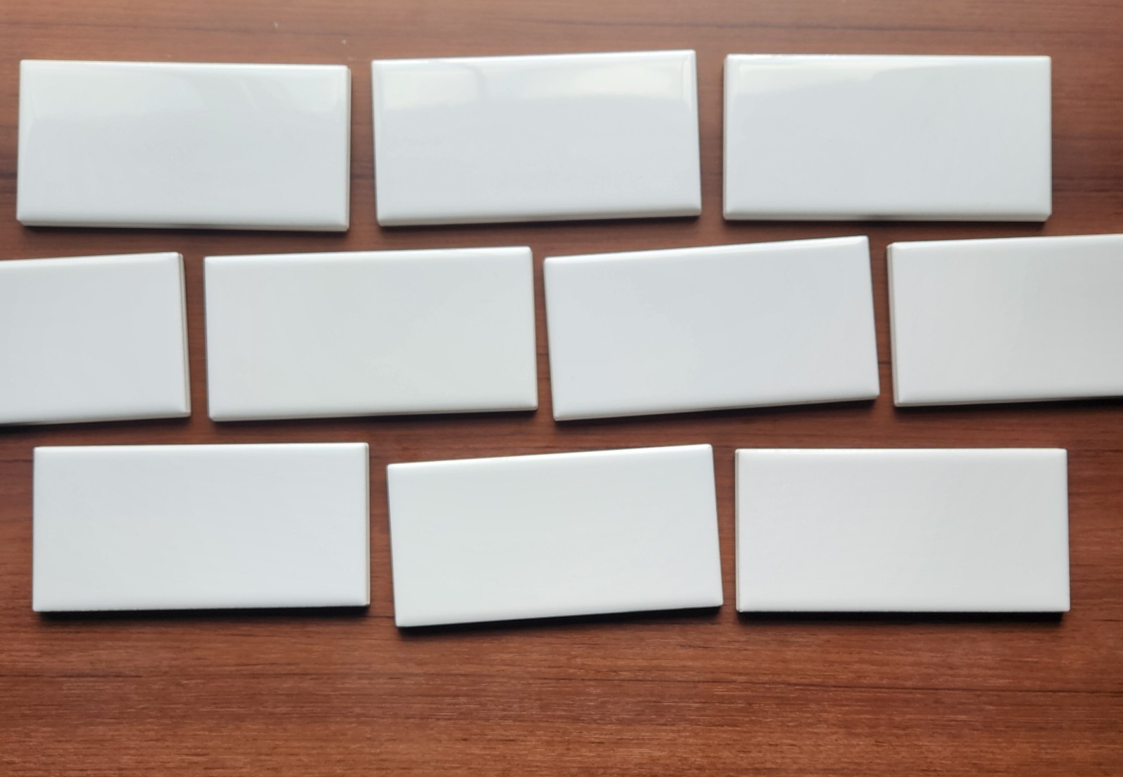 (50) American Olean Ice White #0025 Ceramic Subway Tile 3 x 6″ Inch Lot of 50
