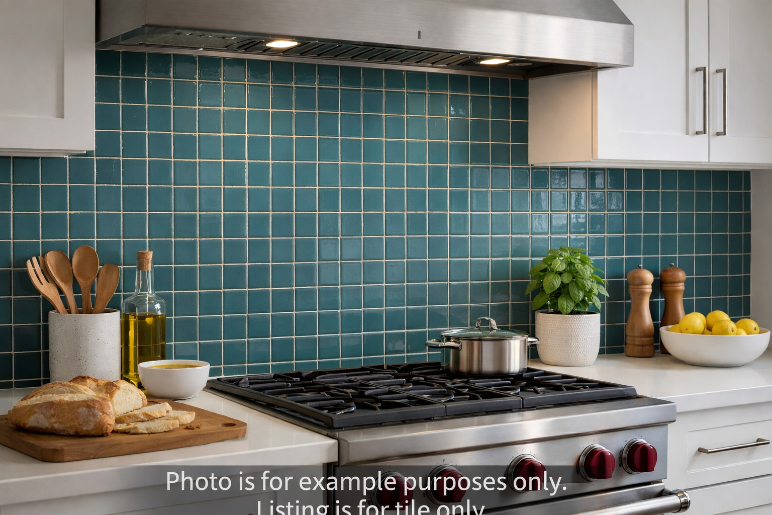 Teal Glossy Wall Tile 10 Square Feet 3″ x 3″Ceramic Daltile 1462