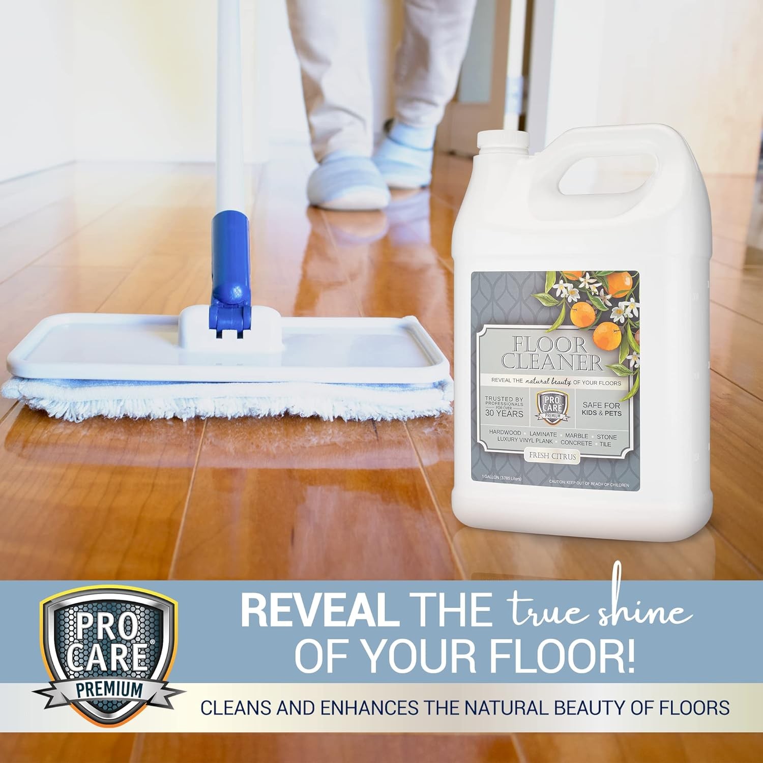 ProCare Floor Cleaner (Made in USA) | Tile, Stone, Laminate, Vinyl & Natural �
