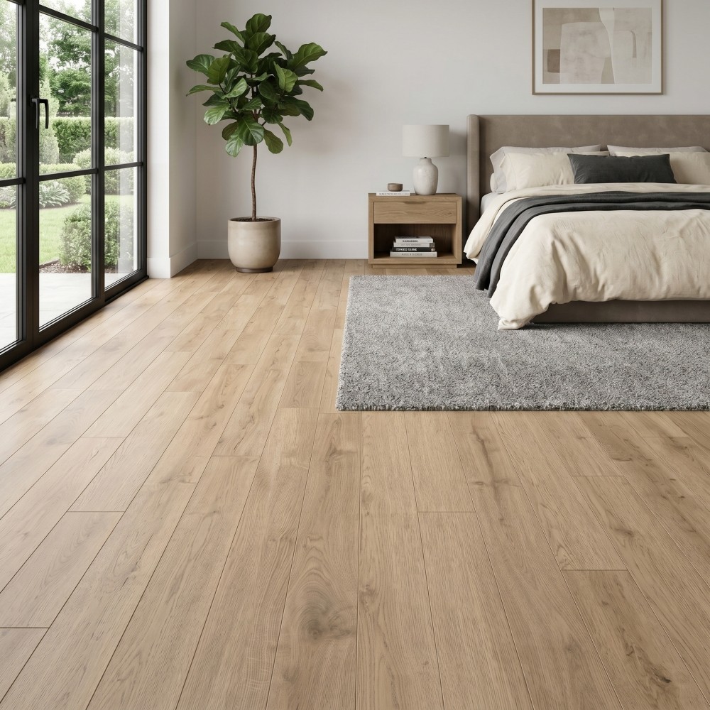 60-Pack Vinyl Floor Tile Peel & Stick 36×6″ 90 Sq Ft, Waterproof Flooring, Brown