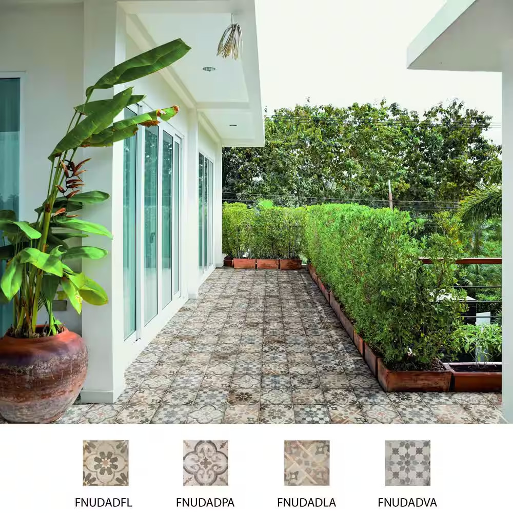D’Anticatto Decor Florence 8-3/4 In. X 8-3/4 In. Porcelain Floor and Wall Tile (